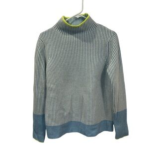 Kinross 100% Cashmere Plaited Funnel Neck Sweater size S